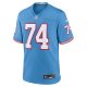 Men's Tennessee Titans Bruce Matthews Nike Light Blue Oilers Throwback Retired Player Game Jersey