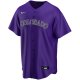 Men's Colorado Rockies Nike Purple Alternate Replica Custom Jersey