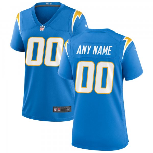 Women's Los Angeles Chargers Nike Powder Blue Custom Game Jersey