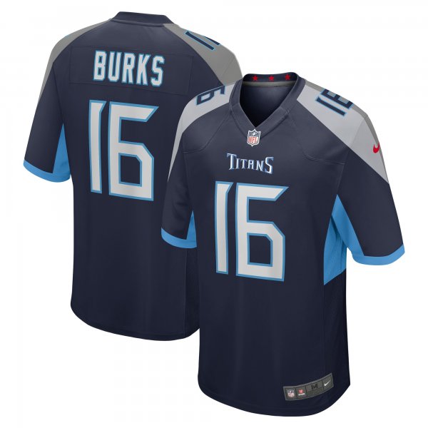 Men's Tennessee Titans Treylon Burks Nike Navy Player Game Jersey