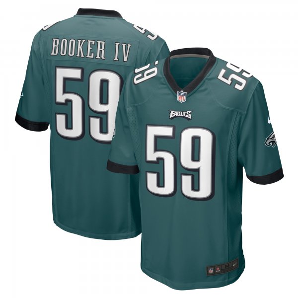 Men's Philadelphia Eagles Thomas Booker IV Nike Midnight Green  Game Jersey