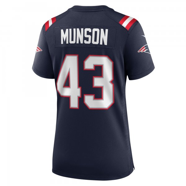 Women's New England Patriots Calvin Munson Nike Navy Home Game Player Jersey