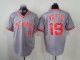 Cincinnati Reds #19 Joey Votto Grey 1991 Turn Back The Clock Stitched MLB Jersey