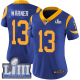 Women's Nike Los Angeles Rams #13 Kurt Warner Royal Blue Alternate Super Bowl LIII Bound Stitched NFL Vapor Untouchable Limited Jersey