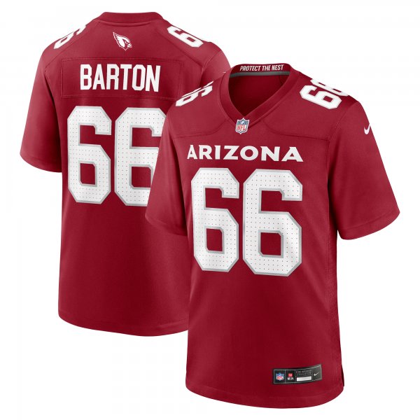 Men's Arizona Cardinals Jackson Barton Nike  Cardinal Team Game Jersey