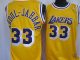 MitchellAndNess Men's Los Angeles Lakers #33 Abdul-Jabbar Yellow Throwback Stitched NBA Jersey