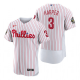 Men's Philadelphia Phillies Bryce Harper White 2022 World Series Flex Base Jersey