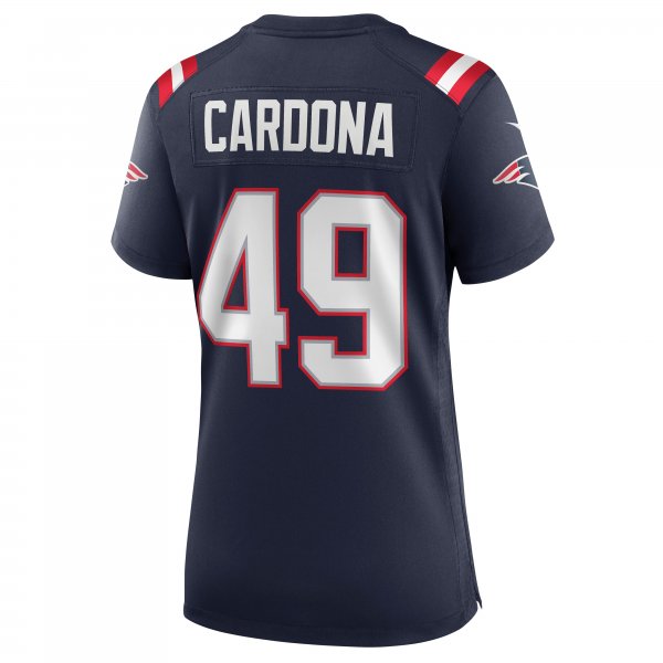 Women's New England Patriots Joe Cardona Nike Navy Game Jersey