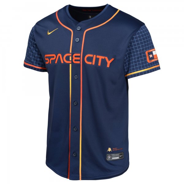 Youth Houston Astros Alex Bregman Nike Navy City Connect Limited Player Jersey