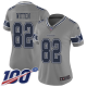 Women's Dallas Cowboys #82 Jason Witten GrayStitched NFL Limited Inverted Legend 100th Season Jersey