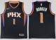 Men's Nike Phoenix Suns #1 Devin Booker Black Swingman Statet Edition NBA Jersey