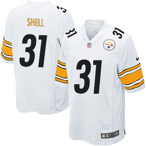 Pittsburgh Steelers #31 Donnie Shell Men's Game White NFL Road Jersey