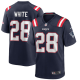 Men's New England Patriots #28 James White Nike Navy Game Jersey