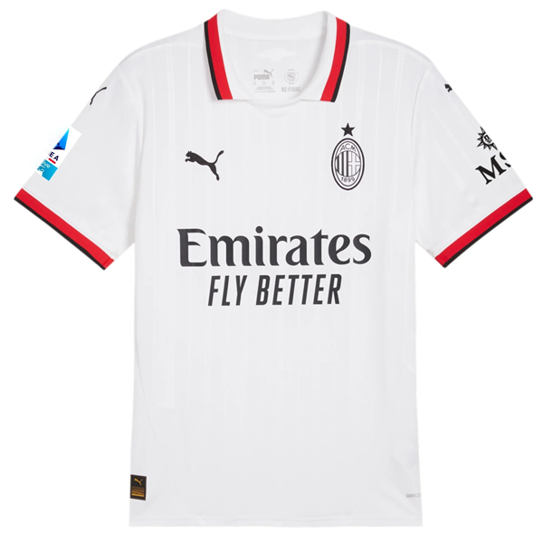 Puma AC Milan Noah Okafor Away Jersey w/ Serie A Patch 24/25 (Puma White)