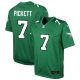 Youth Philadelphia Eagles #7 Kenny Pickett Nike Alternate Game Kelly Green Jersey