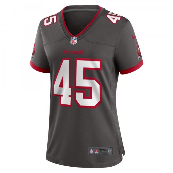 Women's Tampa Bay Buccaneers Devin White Nike Pewter Game Jersey