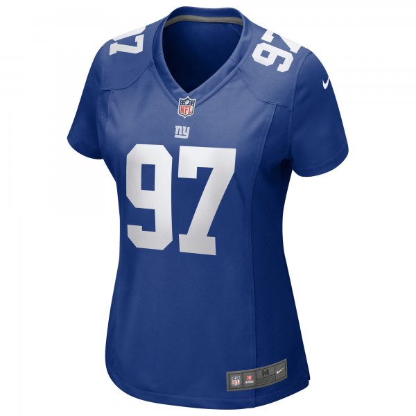 Women's New York Giants Dexter Lawrence II Nike Royal Team Game Player Jersey