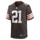 Men's Cleveland Browns Denzel Ward Nike Brown Game Jersey