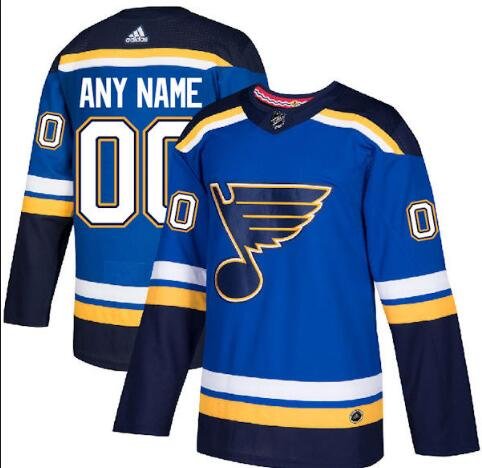 Men's Adidas St. Louis Blues Customized Home Jersey