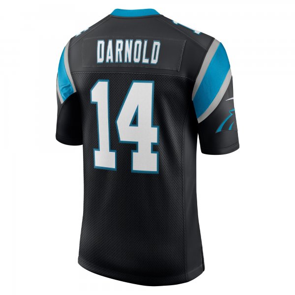 Men's Carolina Panthers Sam Darnold Nike Black Vapor Limited Jersey