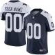 Men's Nike Dallas Cowboys Customized Navy Blue Throwback Alternate Vapor Untouchable Custom Limited NFL Jersey