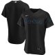 Men's Nike Miami Marlins Blank Black Alternate 2020 MLB Jersey