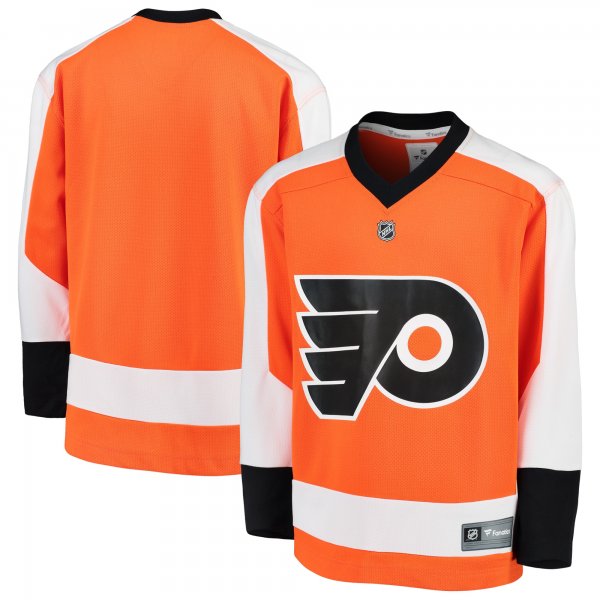 Youth Philadelphia Flyers Fanatics Orange Home Replica Blank Jersey