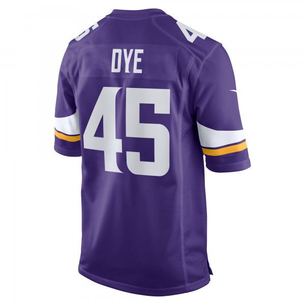 Men's Minnesota Vikings Troy Dye Nike Purple Game Jersey