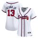 Women's Atlanta Braves #13 Ronald Acuna Jr. Nike White Home Limited Player Jersey