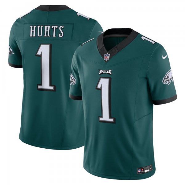 Men's Philadelphia Eagles Jalen Hurts Nike Green Vapor F.U.S.E. Limited Jersey