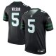 Men's New York Jets #5 Garrett Wilson Nike Legacy Black Alternate Legend Jersey