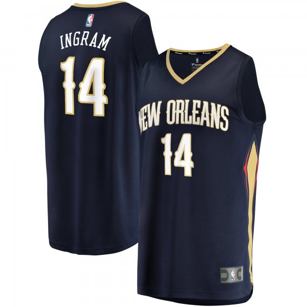 Men's New Orleans Pelicans Brandon Ingram Fanatics Navy Fast Break Replica Jersey - Icon Edition