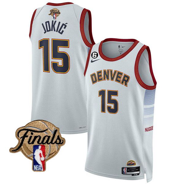 Men's Denver Nuggets Jokic #15 Finals Patch CITY 2022/23 Jersey