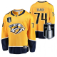 Men's Nashville Predators Juuse Saros 2022 Stanley Cup Playoffs #74 Gold Home Jersey