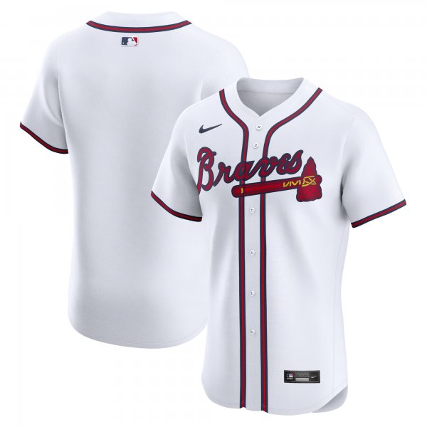 Men's Atlanta Braves Nike White Home Elite Jersey