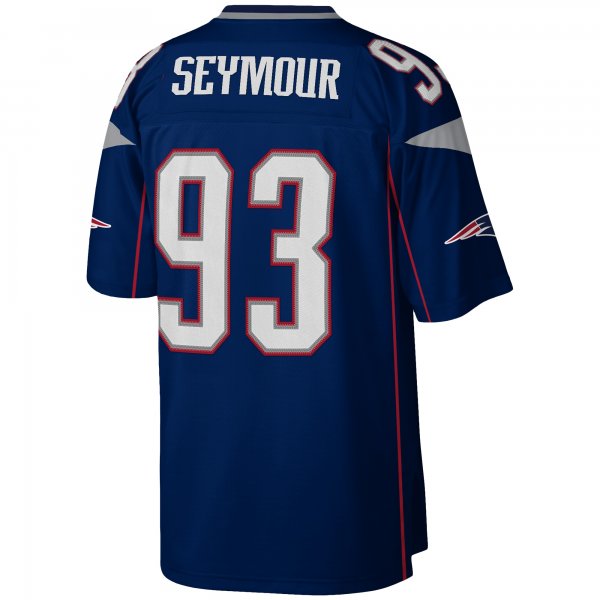 Men's New England Patriots Richard Seymour Mitchell & Ness Navy Legacy Replica Jersey