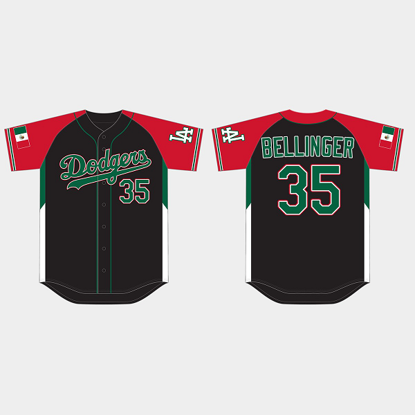 Men's Los Angeles Dodgers #35 Cody Bellinger 2021 Mexican Heritage Night Limited MLB Jersey - Black