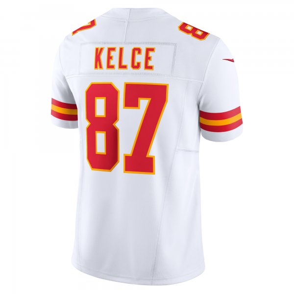 Men's Kansas City Chiefs Travis Kelce Nike White Vapor F.U.S.E. Limited Jersey