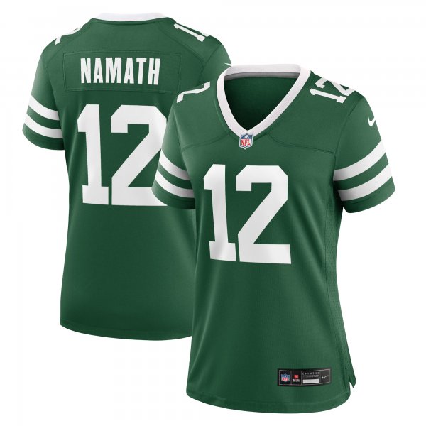 Women's New York Jets Joe Namath Nike Legacy Green Retired Player Game Jersey