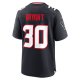 Men's Houston Texans Myles Bryant Nike  Navy Team Game Jersey