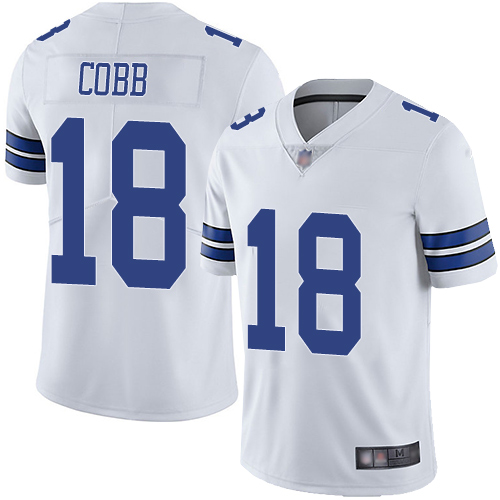 Dallas Cowboys #18 Randall Cobb White Men's Stitched Football Vapor Untouchable Limited Jersey