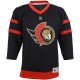 Youth Ottawa Senators Black Home Replica Custom Jersey