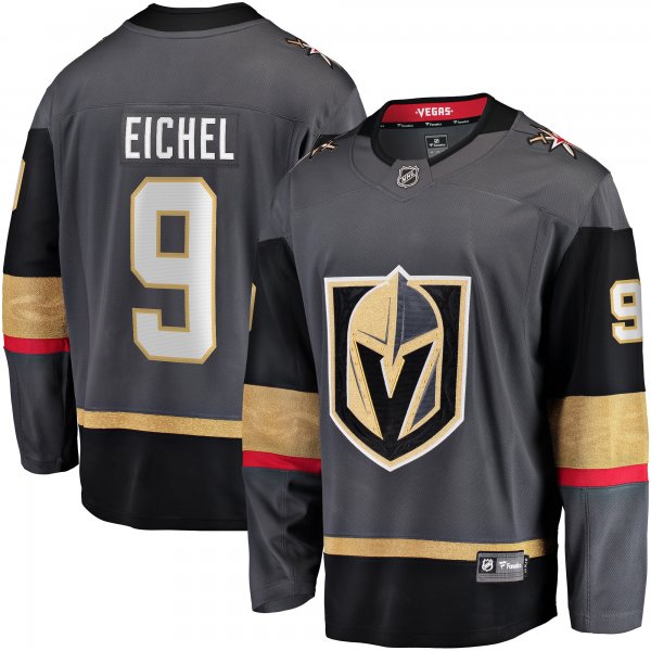 Men's Vegas Golden Knights Jack Eichel Fanatics Gray Alternate Breakaway Player Jersey