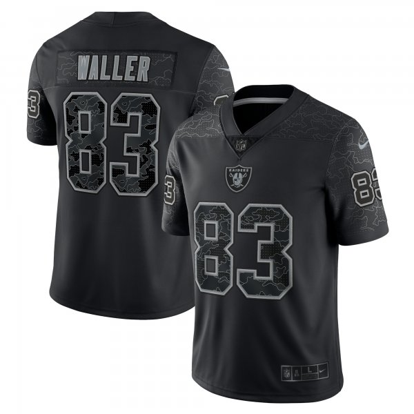 Men's Las Vegas Raiders Darren Waller Nike Black RFLCTV Limited Jersey