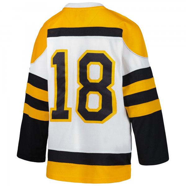 Youth Boston Bruins Willie O'Ree Mitchell & Ness White 1958 Blue Line Player Jersey