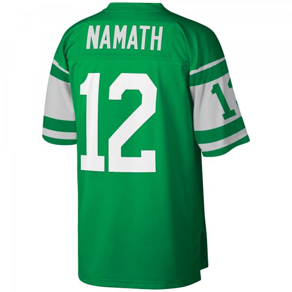 Men's New York Jets Joe Namath Mitchell & Ness Green Big & Tall 1968 Retired Player Replica Jersey