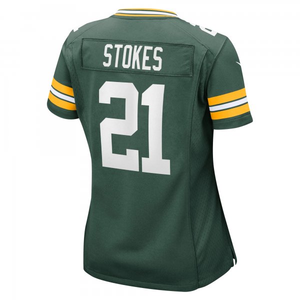 Women's Green Bay Packers Eric Stokes Nike Green Game Jersey