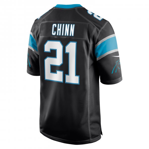 Men's Carolina Panthers Jeremy Chinn Nike Black Game Jersey