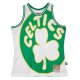 Men's Boston Celtics  Mitchell & Ness White Hardwood Classics Blown Out Fashion Jersey