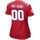 Women's New England Patriots Nike Red Alternate Custom Jersey